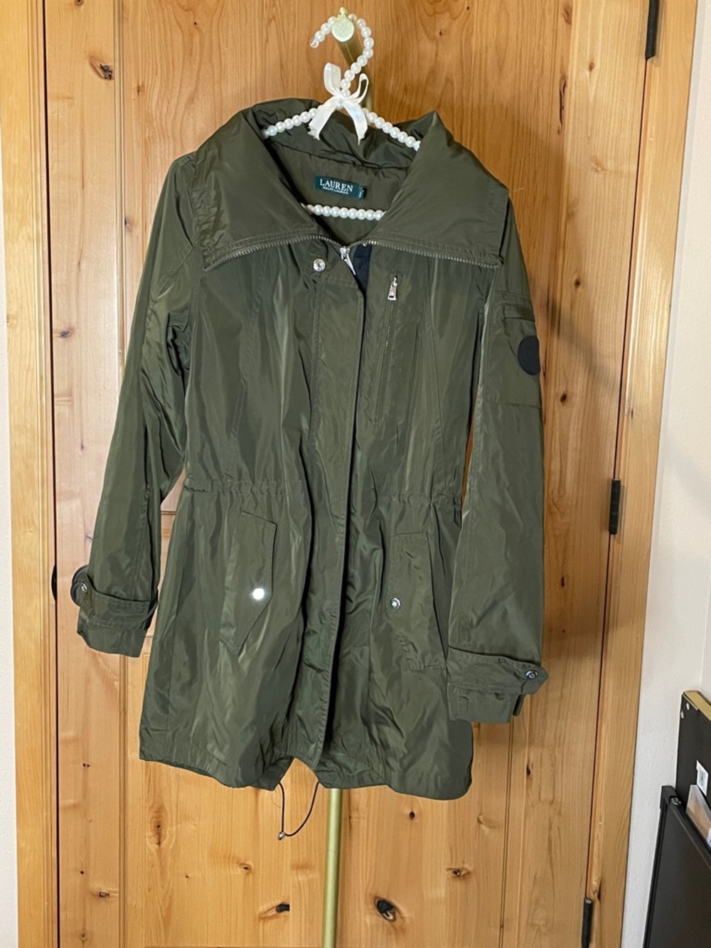 Lauren Ralph Lauren Olive Utility Anorak Jacket Size XS